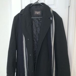 Mens dockers pea coat size large